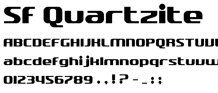 SF Quartzite font
